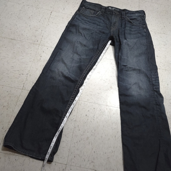 Silver | Gordie Men's Dark Blue Almost Grey Straight Leg Jeans - Picture 11 of 11